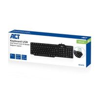 ACT Kabelgebundene Tastatur mit Smartcard-Leser (Azerty/BE-Layout)