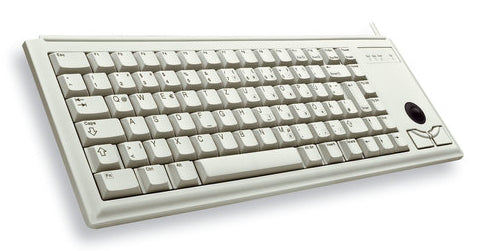 CHERRY G84-4400 TRACKBALL Kabelgebundene Tastatur, PS2, Hell Grau (QWERTZ - DE)