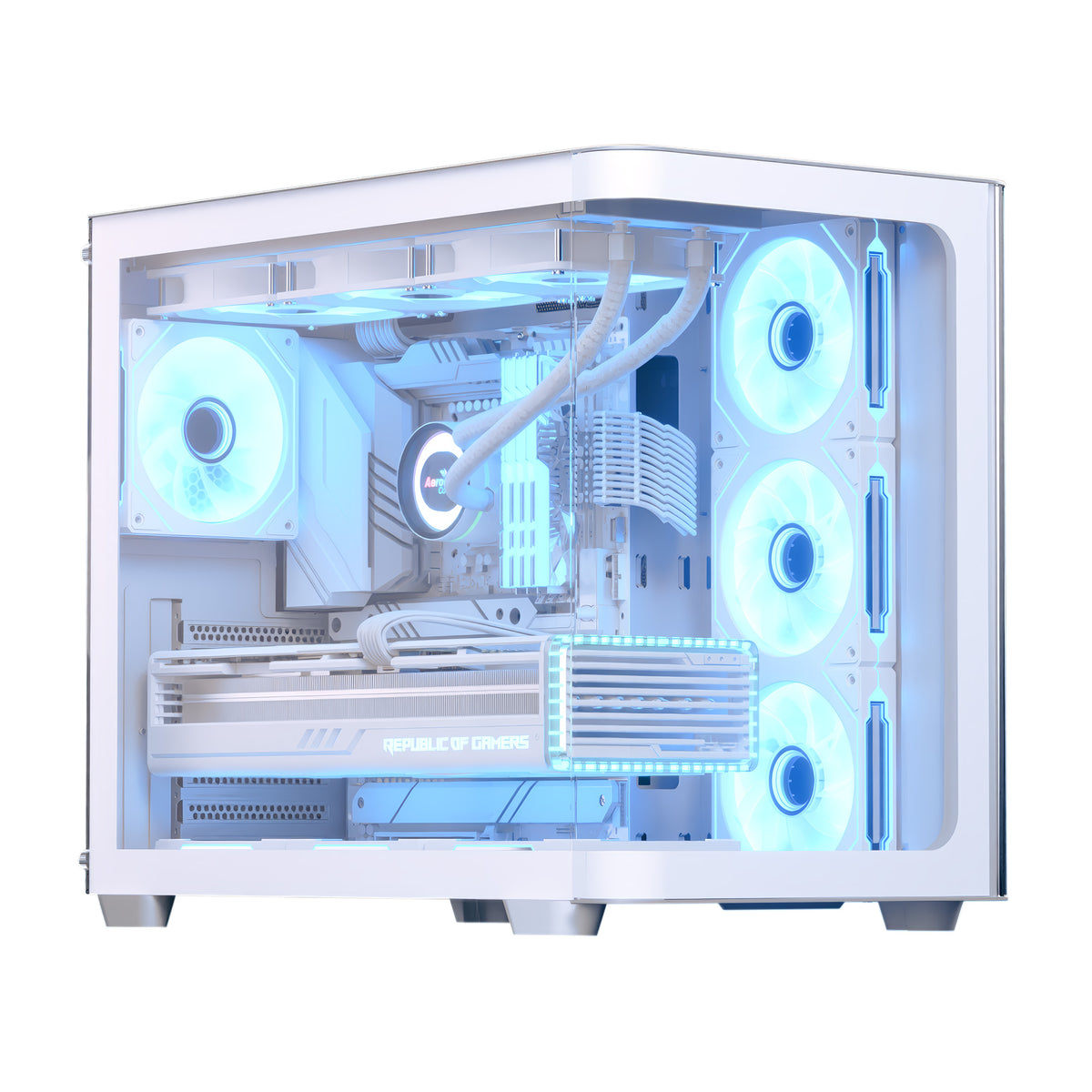 Aerocool P500C Midi Tower Weiß