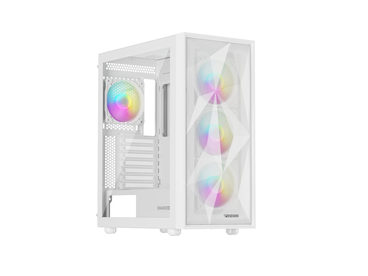 GENESIS Diaxid 605 ARGB Midi Tower Weiß