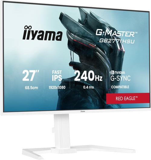 iiyama G-MASTER GB2771HSU-W1 Computerbildschirm 68,6 cm (27") 1920 x 1080 Pixel Full HD LCD Weiß