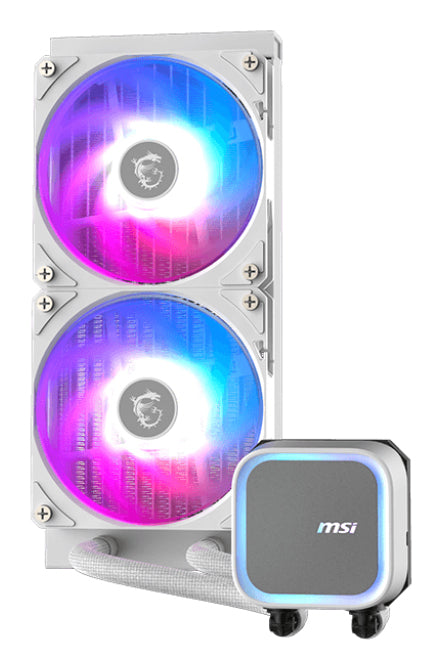 MSI MAG Coreliquid A13 240 WHITE Hauptplatine, Prozessor All-in-One-Flüssigkeitskühler 12 cm Weiß 1 Stück(e)