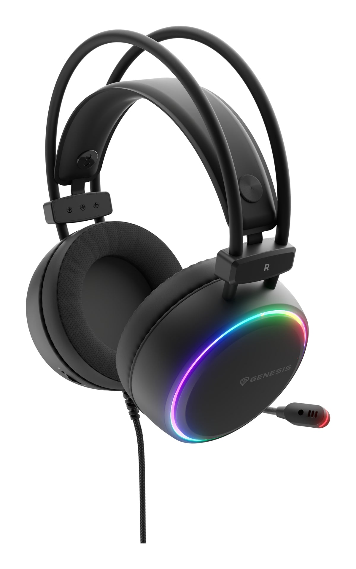 GENESIS NSG-2307 Headphones & Headset Wired Headband Gaming USB Type-A Black