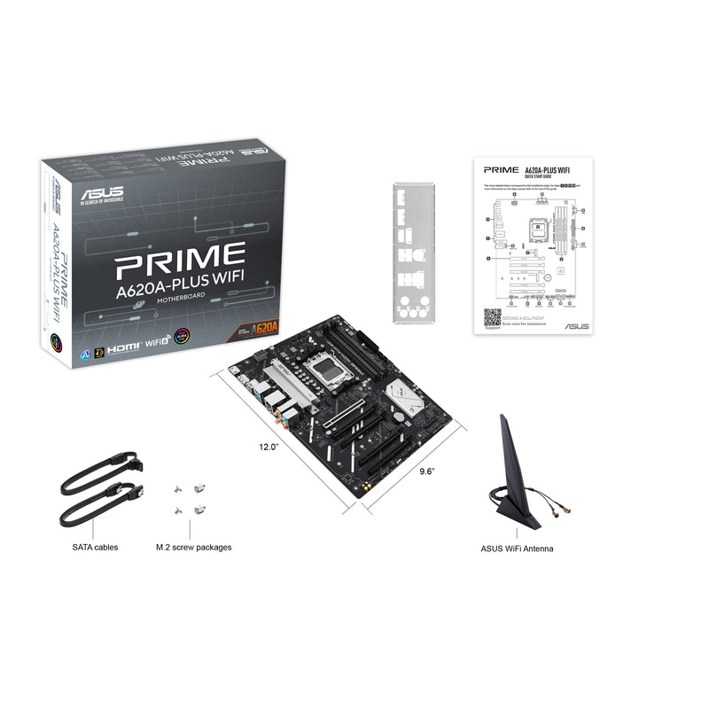 ASUS PRIME A620A-PLUS WIFI AMD A620A Sockel AM5 ATX