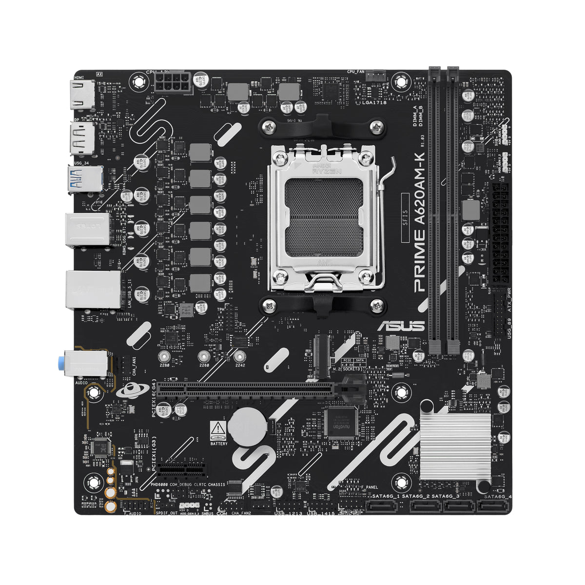 ASUS PRIME A620AM-K AMD A620A Sockel AM5 micro ATX