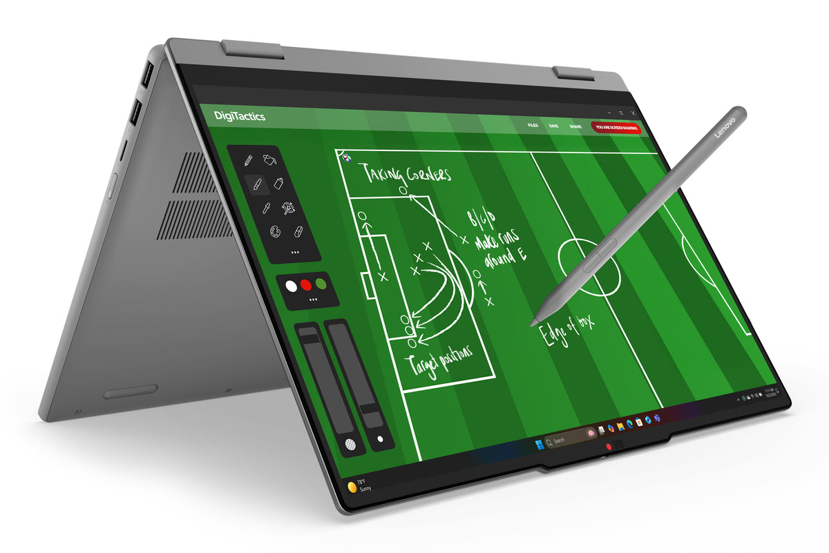 Lenovo IdeaPad 5 2-in-1 15AGP11 Copilot+ PC AMD Ryzen AI 7 445 Hybrid (2-in-1) 38,9 cm (15.3") Touchscreen WUXGA 16 GB DDR5-SDRAM 1 TB SSD Wi-Fi 7 (802.11be) Windows 11 Home Deutsch Grau