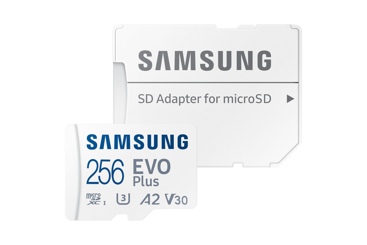 Samsung EVO Plus microSD-Speicherkarte (2024) (inkl. SD Adapter) - 256 GB
