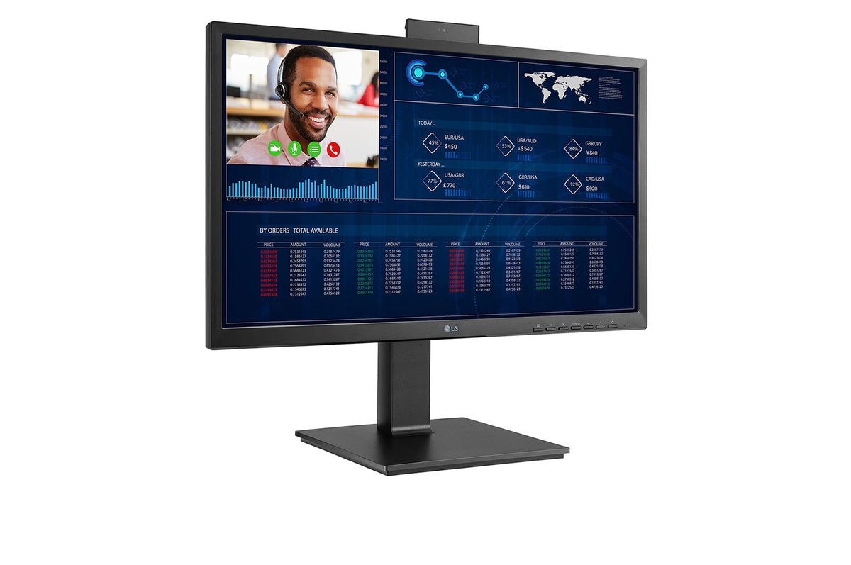 LG 24CQ651W-BP Intel® Pentium® N6005 60,5 cm (23.8") 1920 x 1080 Pixel All-in-One-PC 8 GB DDR4-SDRAM 256 GB SSD Windows 10 IoT Enterprise Wi-Fi 6 (802.11ax) Schwarz