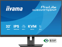 iiyama ProLite XUB3297QSNP-B1 Computerbildschirm 81,3 cm (32") 2560 x 1440 Pixel Quad HD LED Schwarz