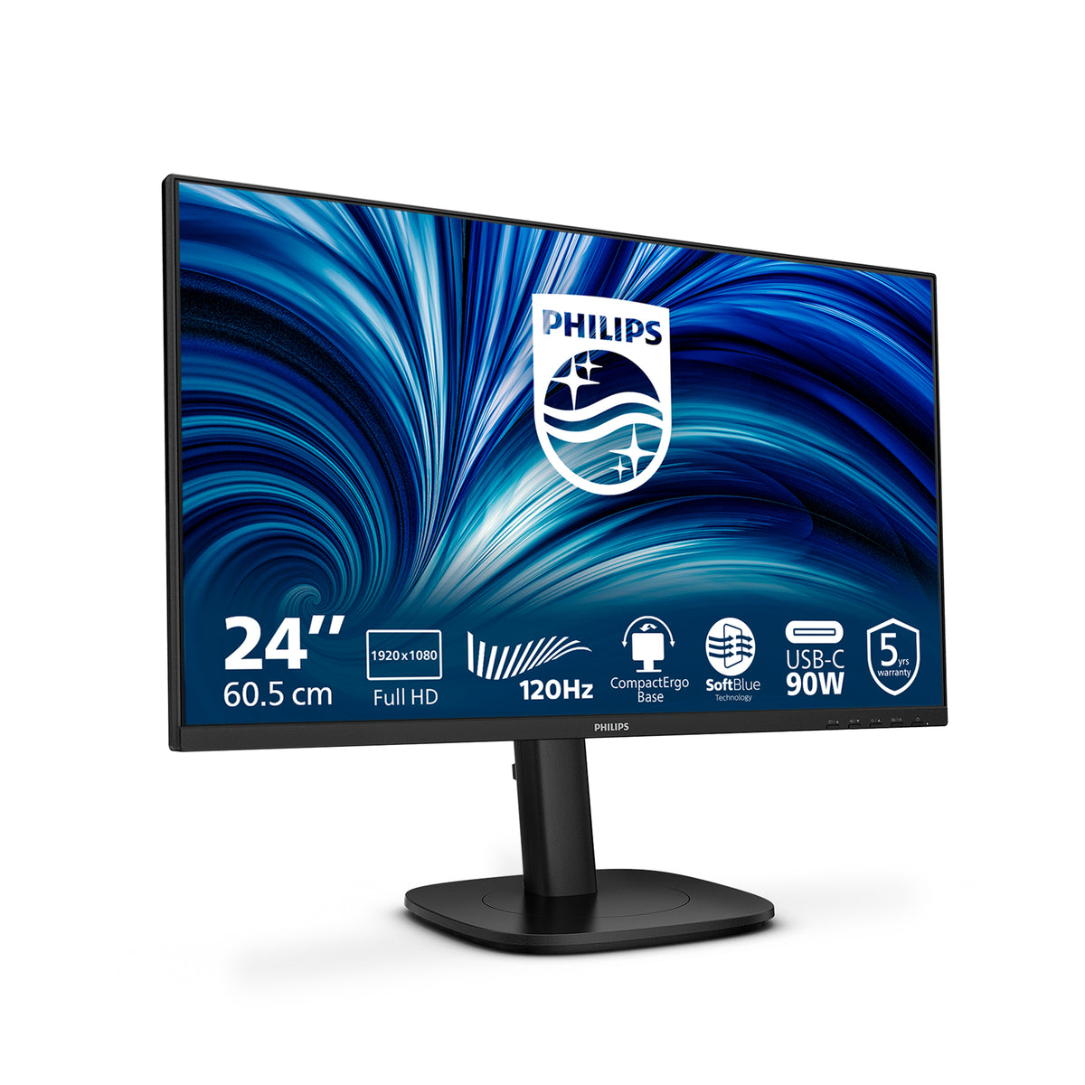 Philips 3000 series 24B2U3301/00 Computerbildschirm 60,5 cm (23.8") 1920 x 1080 Pixel Full HD LCD Schwarz