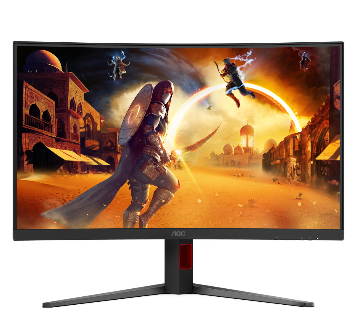 AOC G4 C32G4Z Computerbildschirm 80 cm (31.5") 1920 x 1080 Pixel Full HD LCD Schwarz, Rot
