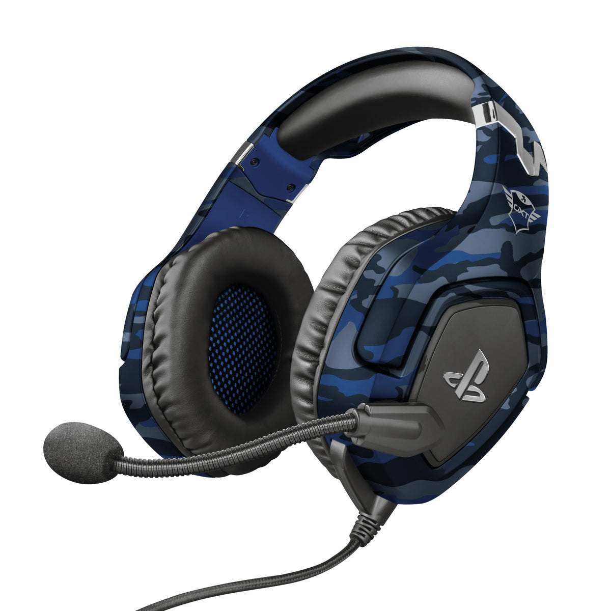 Trust GXT 488 Forze PS4 Kopfhörer Kabelgebunden Kopfband Gaming Schwarz, Blau