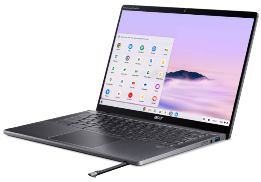 Acer Chromebook CPE794-1N-TCO-7902 Intel Core Ultra 7 155U 35,6 cm (14") Touchscreen WUXGA 16 GB LPDDR5x-SDRAM 256 GB SSD Wi-Fi 6E (802.11ax) ChromeOS Grau QWERTZ Deutsch