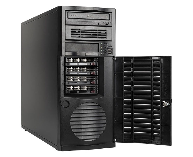 bluechip SERVERline T40321s Tower, Intel® Xeon® Silver 4410Y Prozessor / bis zu 3.90 GHz, 32 GB DDR5, 2 x 960 GB SSD, 2 x RJ45 (10 Gb/s)