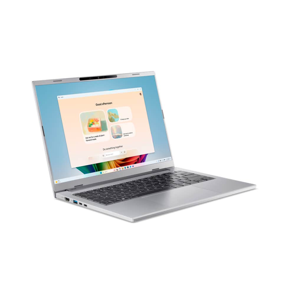 Acer Aspire 14 AI A14-53M-52FA Intel Core Ultra 5 226V Laptop 35,6 cm (14") WUXGA 16 GB LPDDR5x-SDRAM 512 GB SSD Wi-Fi 7 (802.11be) Windows 11 Home Deutsch Silber