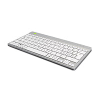 R-Go Tools Ergonomische Tastatur R-Go Compact Break, kompakte Tastatur mit Pausensoftware, QWERTZ (CH), Bluetooth, Weiß