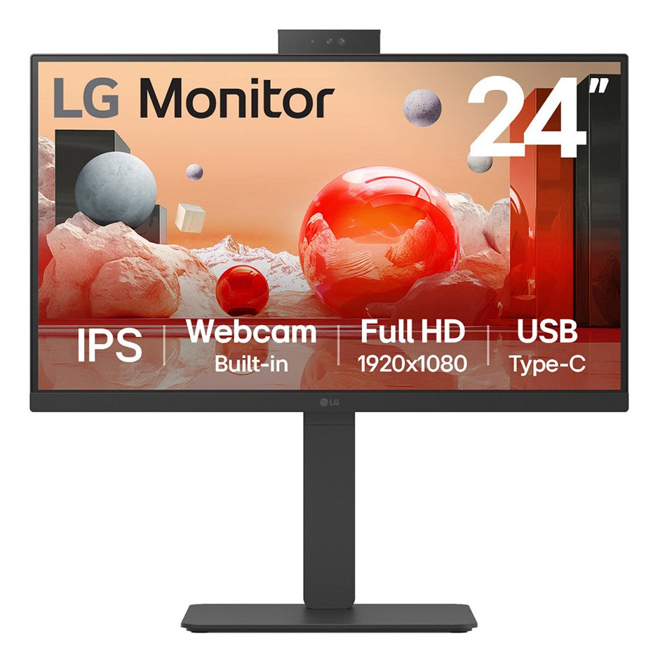 LG 24BA850-B Écran d'ordinateur 60,5 cm (23.8") 1920 x 1080 pixels Full HD Noir