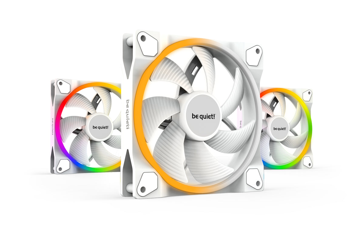 be quiet! 140mm be quiet! LIGHT WINGS White PWM Triple-Pack – Ansicht 3