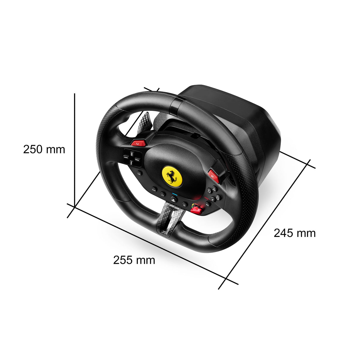 Thrustmaster T98-P Ferrari 296 GTB Schwarz USB Lenkrad + Pedale Analog / Digital PC, PlayStation 4, PlayStation 5