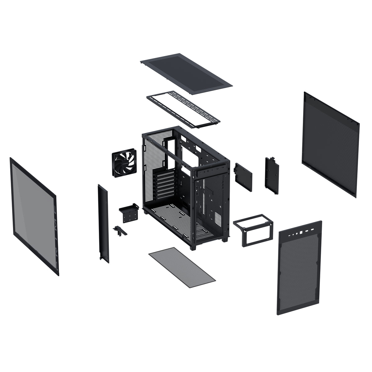ASUS PRIME AP303 TG Black Midi Tower Schwarz