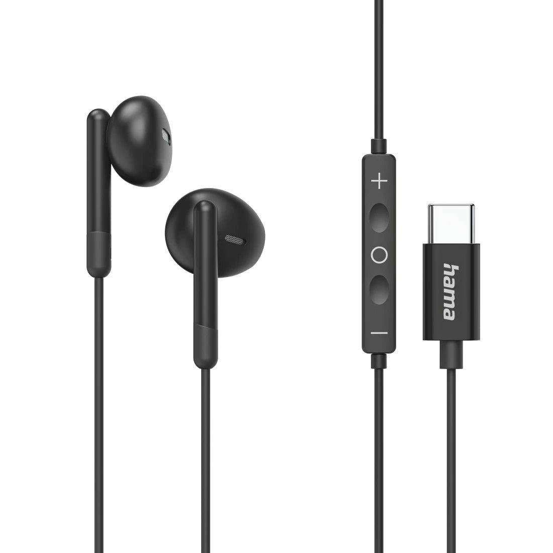 Hama Classy Kopfhörer Kabelgebunden im Ohr Anrufe/Musik USB Typ-C Schwarz