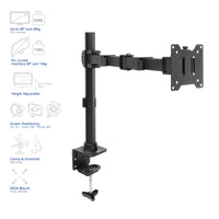 ACT Monitor-Tischhalterung, 1 Bildschirm bis zu 32" und 12 kg