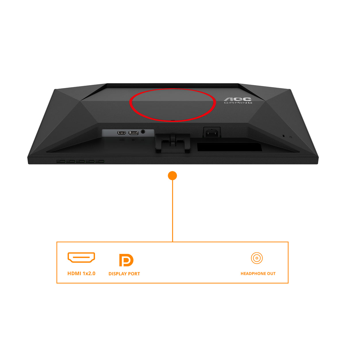 AOC G4 Q24G4RE Computerbildschirm 60,5 cm (23.8") 2560 x 1440 Pixel Quad HD LED Schwarz, Rot