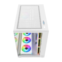 FSP M341-WA Gehäuse Midi Tower mITX, mATX, ATX Weiß ARGB