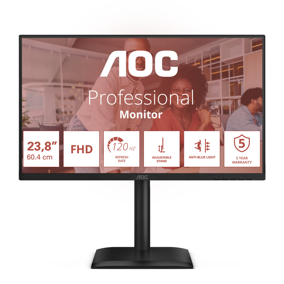 AOC 24E4U Computerbildschirm 60,5 cm (23.8") 1920 x 1080 Pixel Full HD LED Schwarz