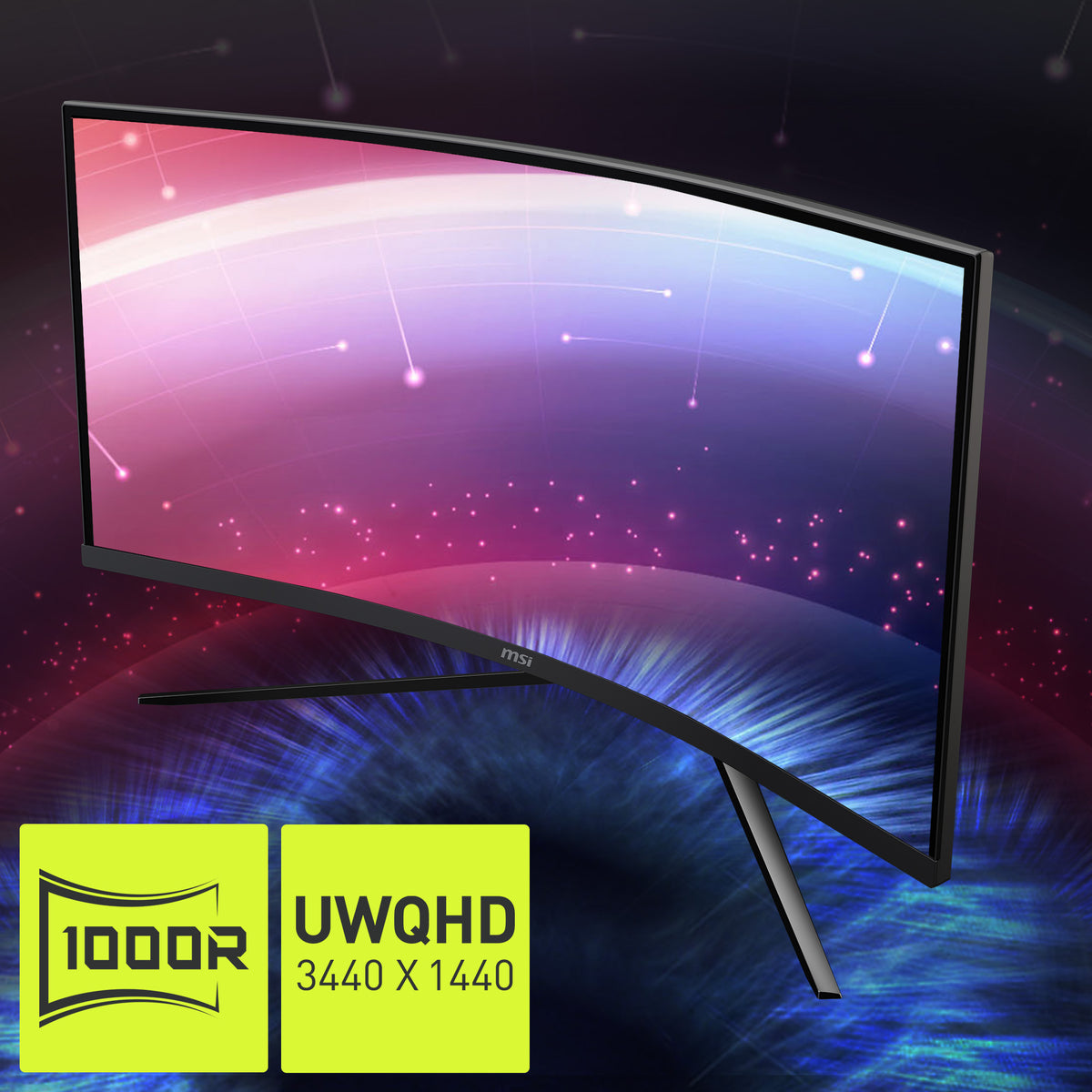 MSI MAG 345CQRDE Computerbildschirm 86,4 cm (34") 3440 x 1440 Pixel UltraWide Dual Quad HD Schwarz