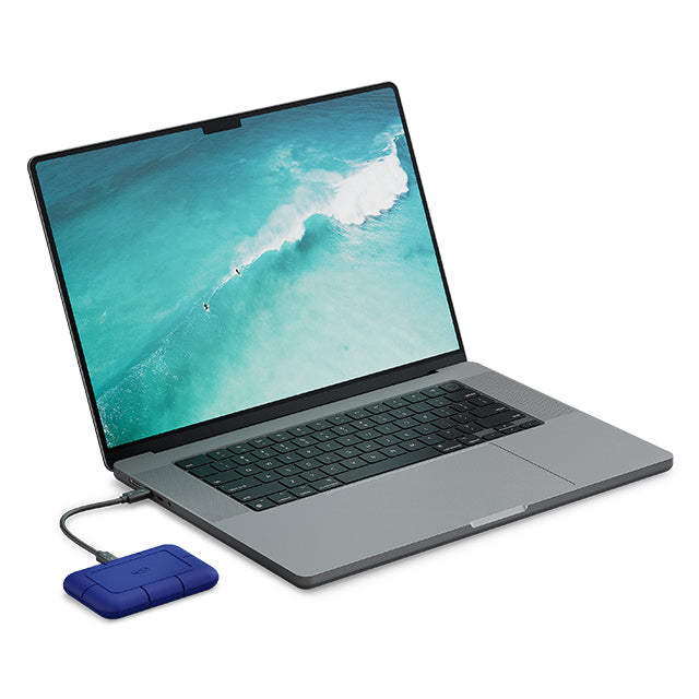 Seagate STNA2000400 Externes Solid State Drive Thunderbolt-Technologie 2 TB USB Typ-C Blau
