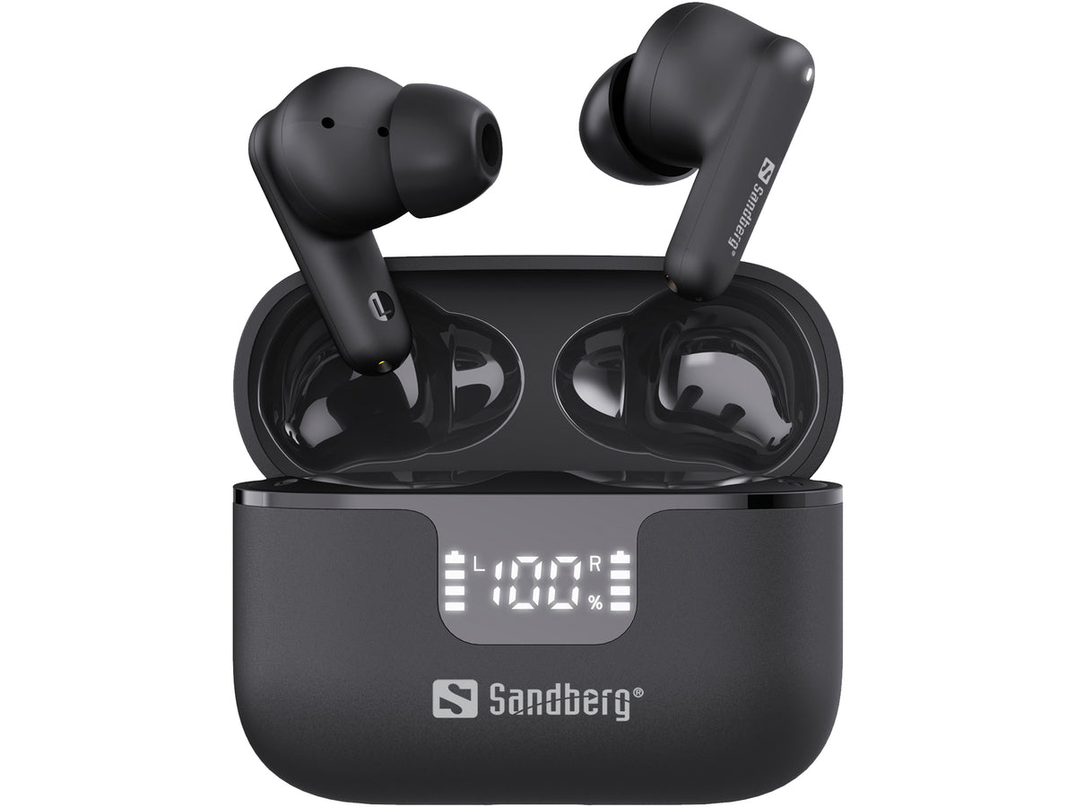 Sandberg 126-52 Kopfhörer & Headset True Wireless Stereo (TWS) im Ohr Musik/Alltag Bluetooth Schwarz