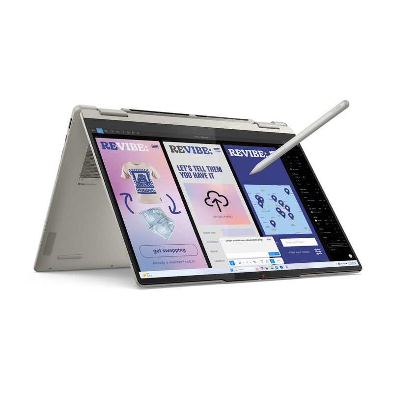 Lenovo Yoga 7 2-in-1 14ILL10 Copilot+ PC Intel Core Ultra 5 226V Hybrid (2-in-1) 35,6 cm (14") Touchscreen WUXGA 16 GB LPDDR5x-SDRAM 1 TB SSD Wi-Fi 7 (802.11be) Windows 11 Home Deutsch Grau
