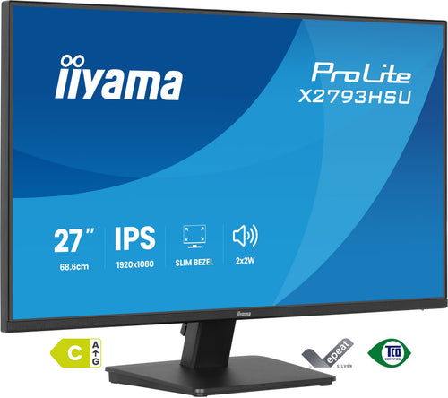 iiyama ProLite X2793HSU-B1 Computerbildschirm 68,6 cm (27") 1920 x 1080 Pixel Full HD LED Schwarz