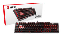 MSI Vigor GK60 Tastatur Gaming USB QWERTZ Deutsch Schwarz