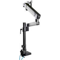 StarTech.com Schreibtisch-Monitorarm mit 2x USB 3.0-Anschlüssen - Monitorhalterung mit Kabelmanagement für bis zu 34 "VESA-Display - Ergonomischer Gelenkarm - Schreibtischklemme/Tülle