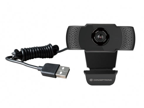 Conceptronic AMDIS 1080P Full HD-Webcam mit Mikrofon