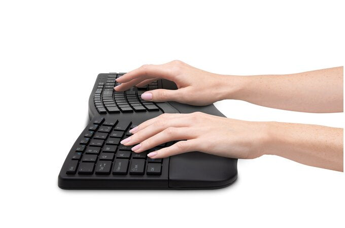 Kensington ProFit Ergo Wrlss Tastatur Universal RF kabellos + USB AZERTY Französisch Schwarz