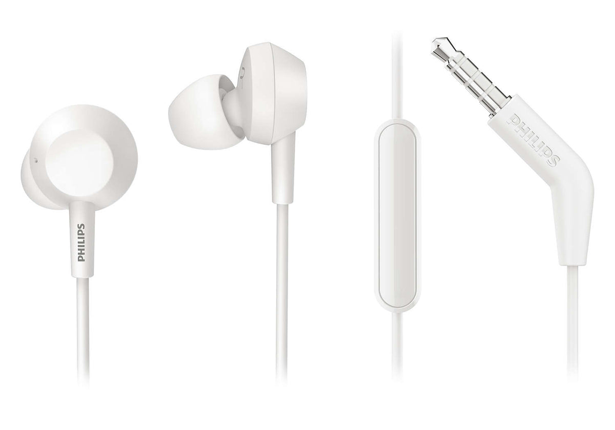 Philips 3000 series TAE4105WT/00 Kopfhörer & Headset Kabelgebunden im Ohr Anrufe/Musik Weiß