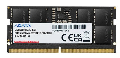 ADATA Gold Speichermodul 32 GB 1 x 32 GB DDR5 5200 MT/s 262-pin SO-DIMM