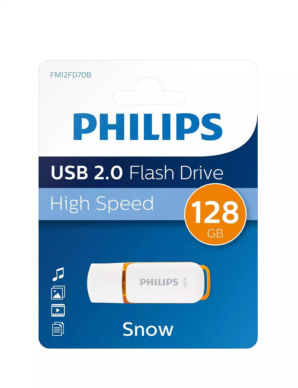 Philips FM12FD70B USB-Stick 128 GB USB Typ-A 2.0 Weiß