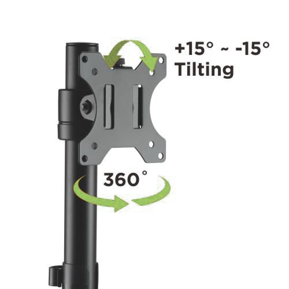 Techly ICA-LCD 401 Flachbildschirm-Tischhalterung 81,3 cm (32") Tisch/Bank Schwarz