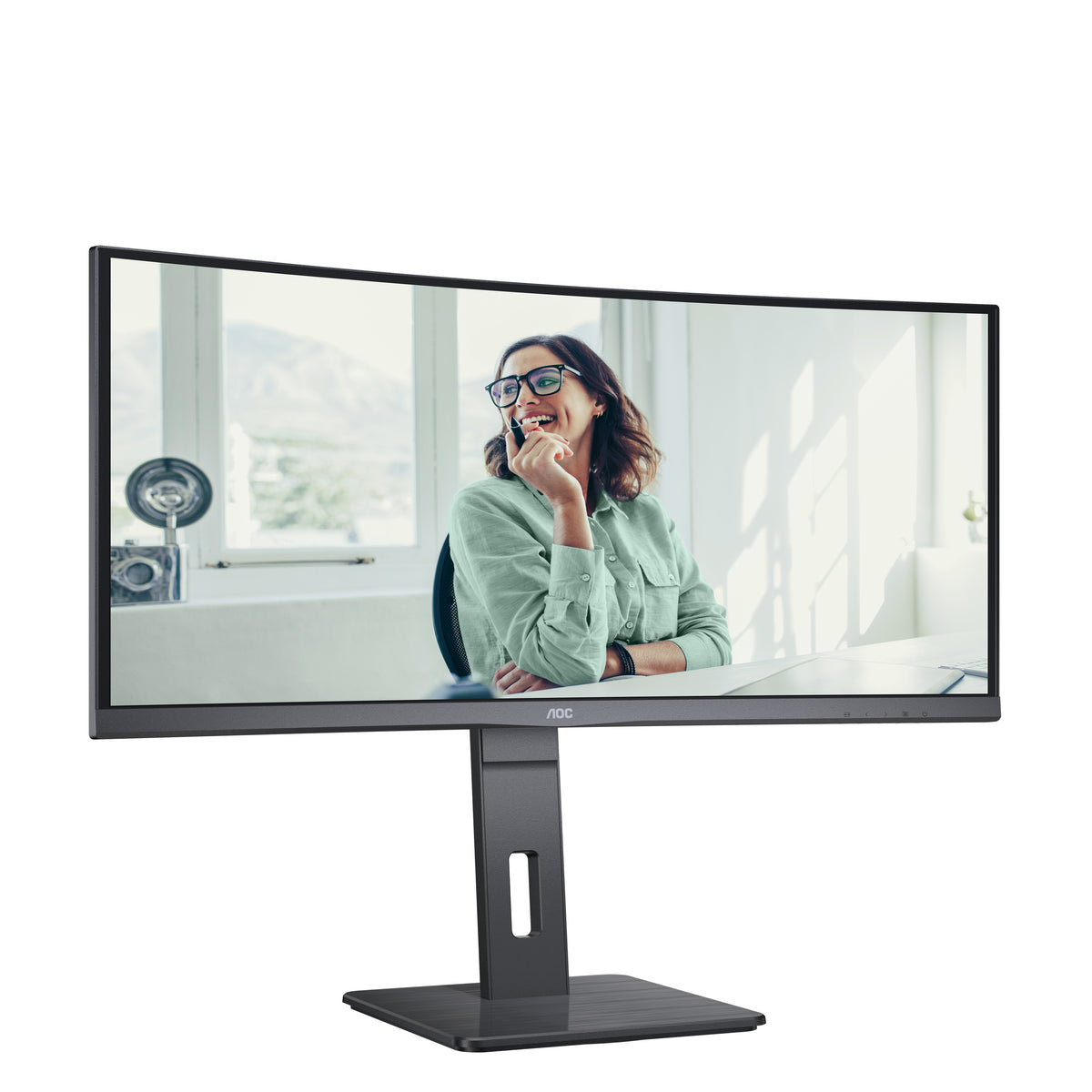 AOC CU34P3CV Computerbildschirm 86,4 cm (34") 3440 x 1440 Pixel UltraWide Quad HD LED Schwarz