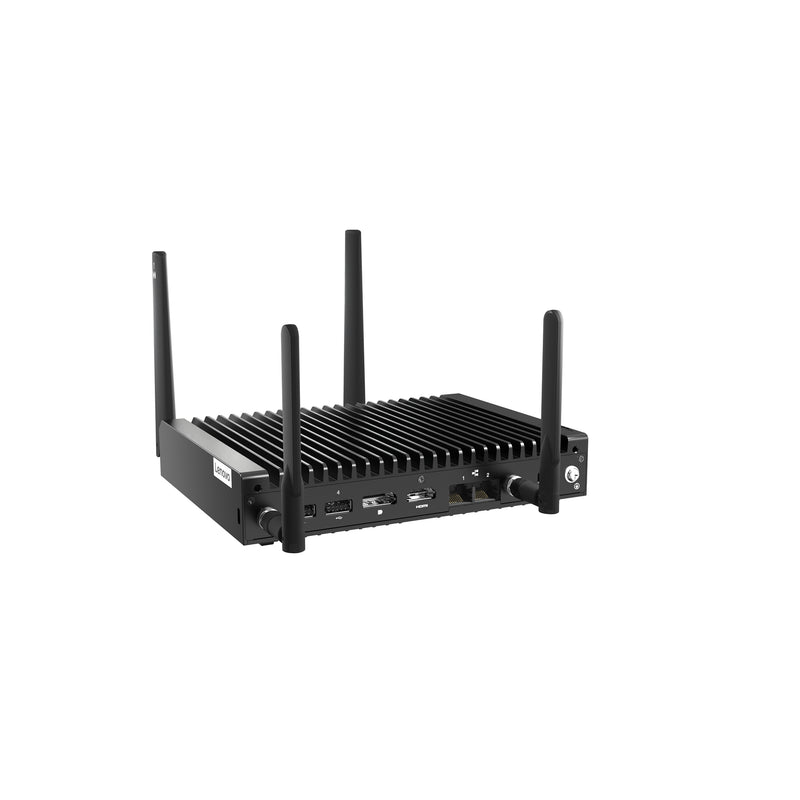 Lenovo ThinkEdge SE10 Intel Atom® x6425RE 8 GB DDR4-SDRAM 256 GB SSD Mini PC Mini-PC Schwarz