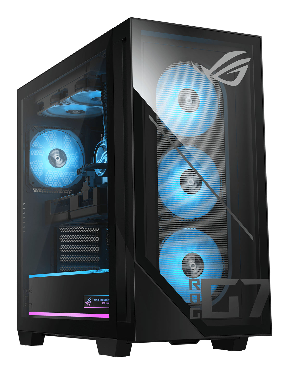 ASUS ROG G700 G700TF-7265KF410W Intel Core Ultra 7 265KF 32 GB DDR5-SDRAM 1 TB SSD NVIDIA GeForce RTX 5080 Windows 11 Home Tower PC Schwarz