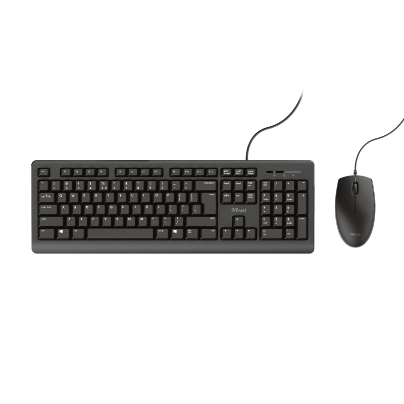 Trust Primo Tastatur Maus enthalten Büro USB Deutsch Schwarz