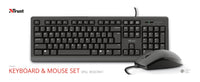 Trust Primo Tastatur Maus enthalten Büro USB Deutsch Schwarz