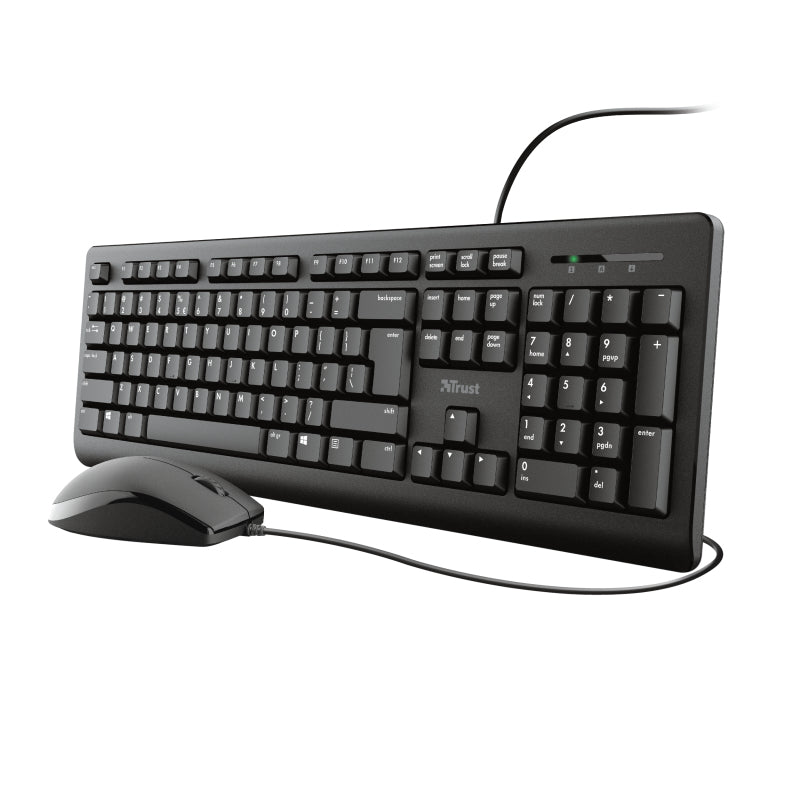 Trust Primo Tastatur Maus enthalten Büro USB Deutsch Schwarz