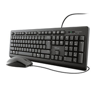 Trust Primo Tastatur Maus enthalten Büro USB Deutsch Schwarz