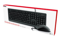 Trust Primo Tastatur Maus enthalten Büro USB Deutsch Schwarz